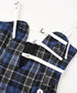 Check Pinafore Dress